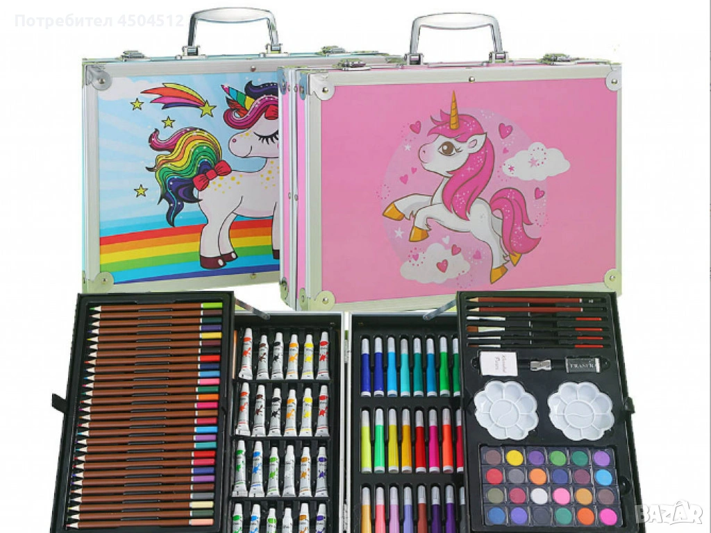 Творчески комплект за рисуване с изключително разнообразие от цветове, снимка 1