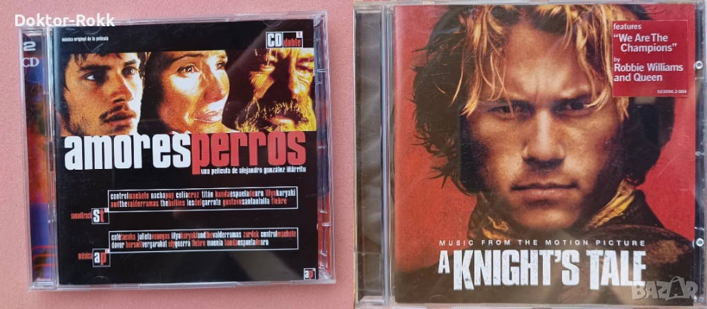 Music From The Motion Picture - A Knight's Tale 2018 + Amores Perros [2000, 2 CD], снимка 1