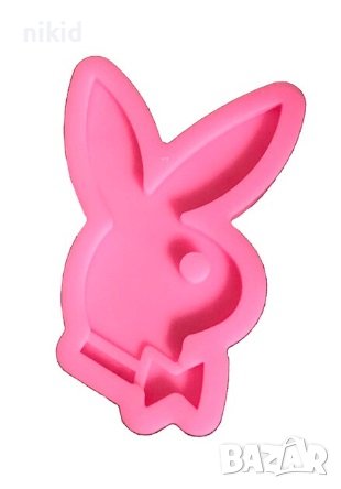 Плейбой PLAYBOY заек глава силиконов молд форма фондан шоколад смола висулка, снимка 1