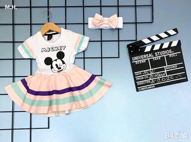 Рокличка с лента за глава, размери: 2-3 / 3-4 / 4-5 / 5-6 / 7-8 години. 12 лв., снимка 1