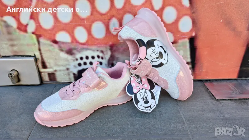 Английски детски светещи маратонки Мини Маус-Disney, снимка 1