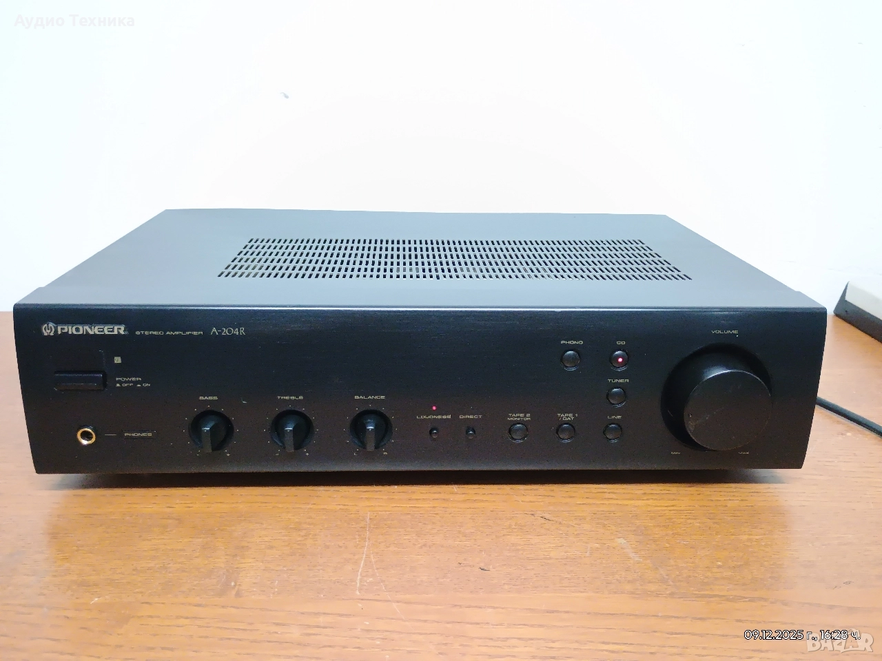 Pioneer A-207R интегриран стерео усилвател! Перфектен! Изпращам видео. , снимка 1