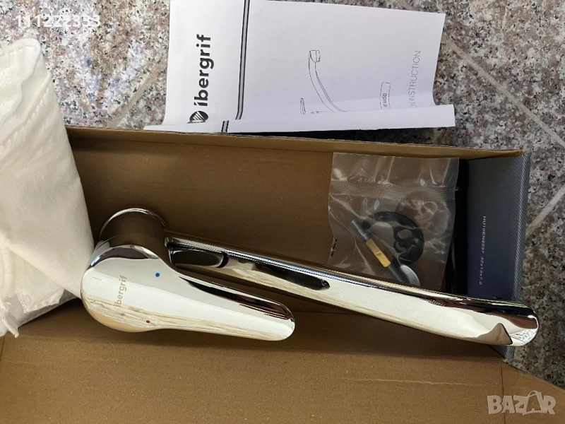 КУХНЕНСКИ СМЕСИТЕЛ IBERGRIF, 13 СМ ВИСОЧИНА,‎ 360° ВЪРТЕНЕ, 35ММ МОНТАЖЕН ОТВОР, УСТОЙЧИВ НА КОРОЗИЯ, снимка 1