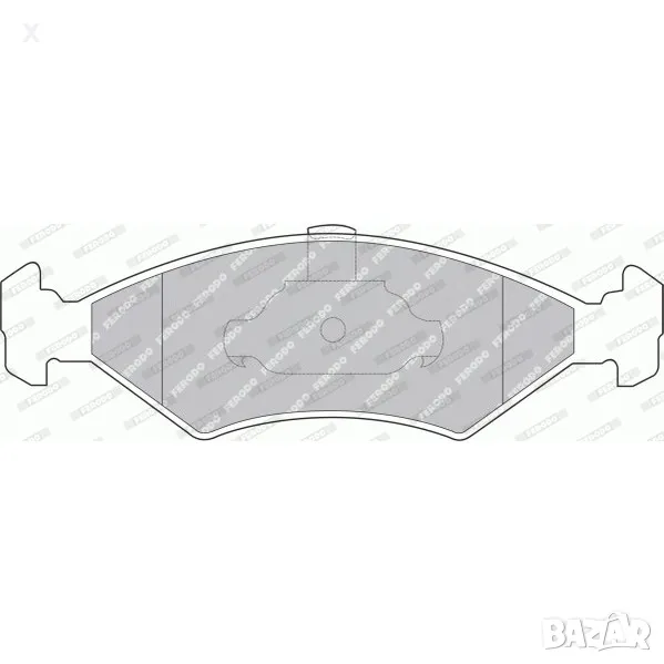 FERODO FSL1081 ПРЕДНИ НАКЛАДКИ FORD Fiesta Mk3 Mk4 Mk5, Puma, Courier, MAZDA 121 1989-2003 OE1010503, снимка 1