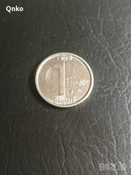 Белгия, 1 франк 1996, холандски текст, Belgium, Belgien, снимка 1