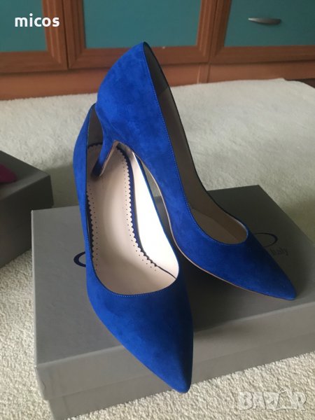 Запазени!Vario, италиански,естествен велур обувки,нови, снимка 1