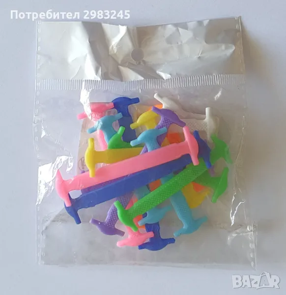 Силиконови еластични връзки за обувки, снимка 1