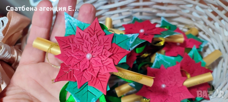 Коледни късмети "коледна звезда", снимка 1
