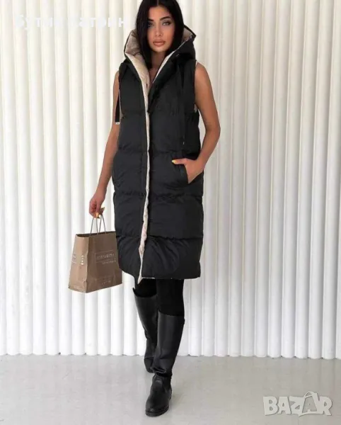 Двулицев дамски елек, снимка 1