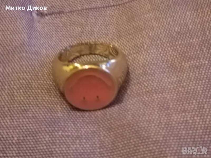 Пръстен нов "усмивка"месинг, снимка 1