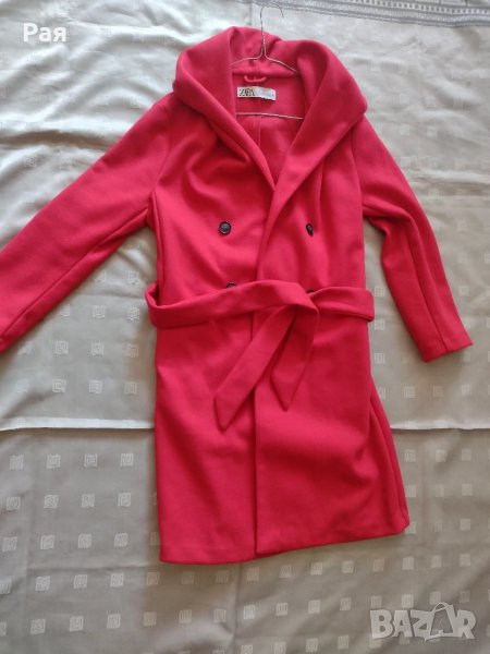 Червен тренч Zara, снимка 1