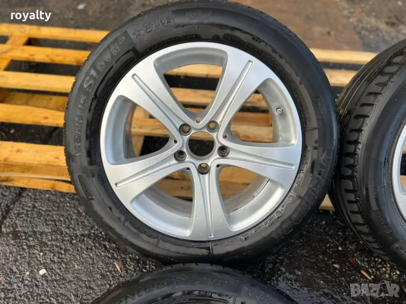 5х112 17 Джанти Лети Mercedes Audi VW Seat Skoda 5x112 ET 40 J 7.5 Централен отвор 66.6 Летни гуми з, снимка 1