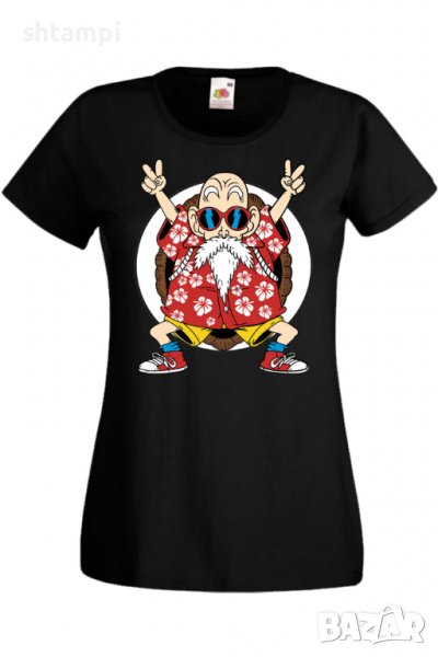 Дамска тениска Dragon Ball Z Master Roshi 02,Анимация,игра,Празник,Повод., снимка 1