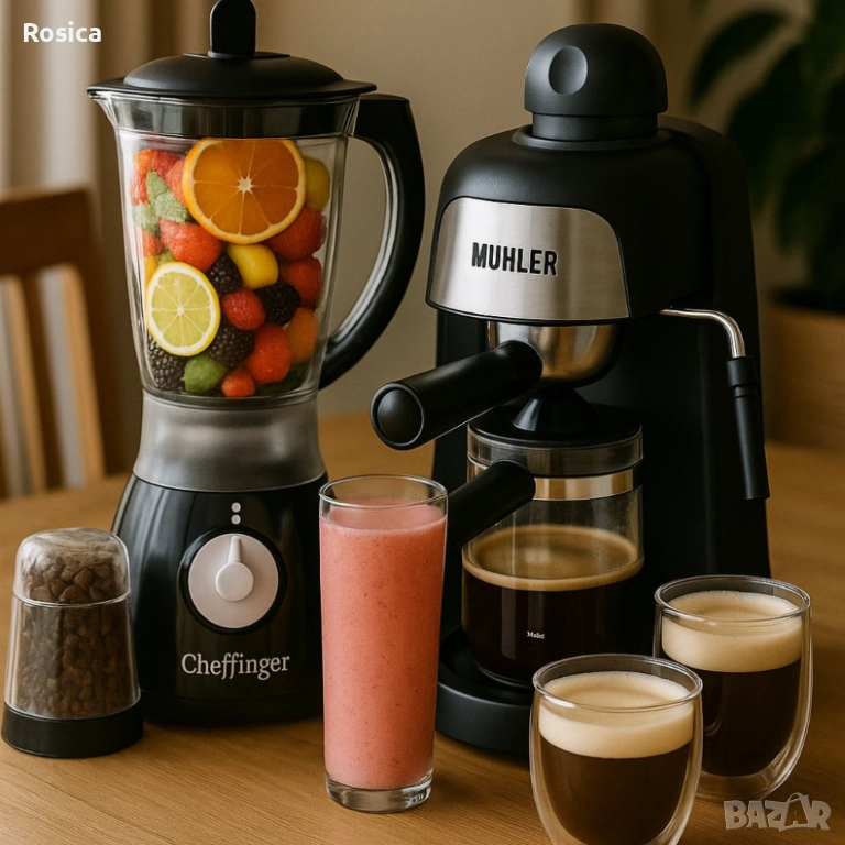 Кафе машина и блендер MUHLER , снимка 1