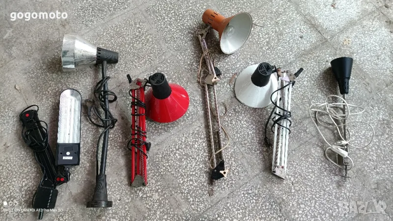 Работна Лампа шарнирна, подвижна, Настолна лампа,за бюро, маса, тезгях, струг, снимка 1