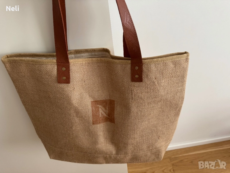 Чанта от юта и раничка от плат, снимка 1