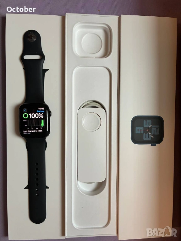 Apple Watch SE 2 2022, 44 mm, 100% battery health, снимка 1