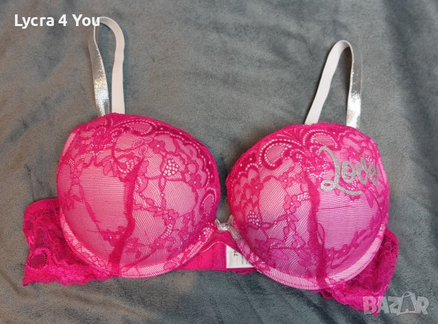 MisterLady.com 75C уникален цикламен сутиен с бляскави презрамки, снимка 9 - Бельо - 38323611