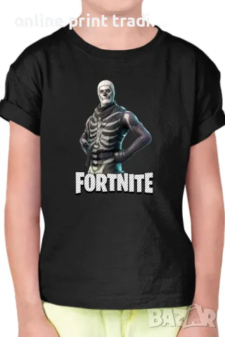Детска тениска Фортнайт Fortnite Skull Trooper 02
