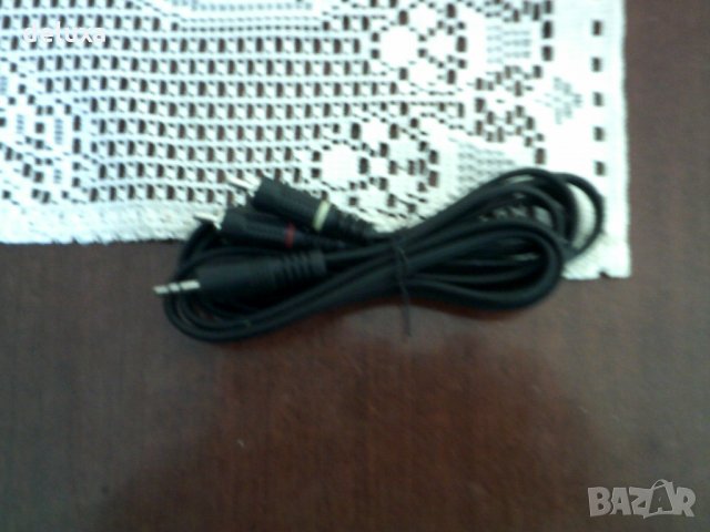 Аудио кабел 2 чинча мъжки- 1 стерео жак мъжки, снимка 2 - Друга електроника - 32640209