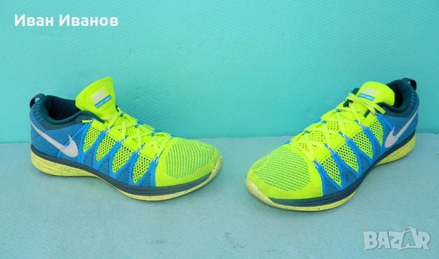 маратонки Nike Flyknit Lunar 2 Volt  номер 45, снимка 8 - Маратонки - 32796393