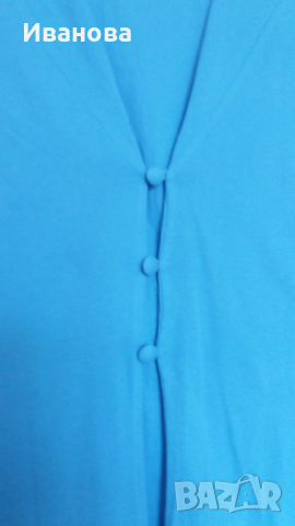 Красива синя блузка, снимка 9 - Тениски - 44923884