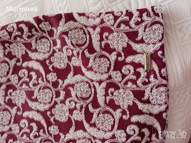 Официална елегантна рокля жакард, снимка 4 - Рокли - 52503446