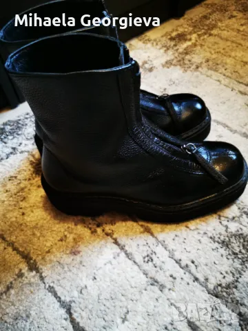 Дамски кожени боти, снимка 4 - Дамски боти - 48495225
