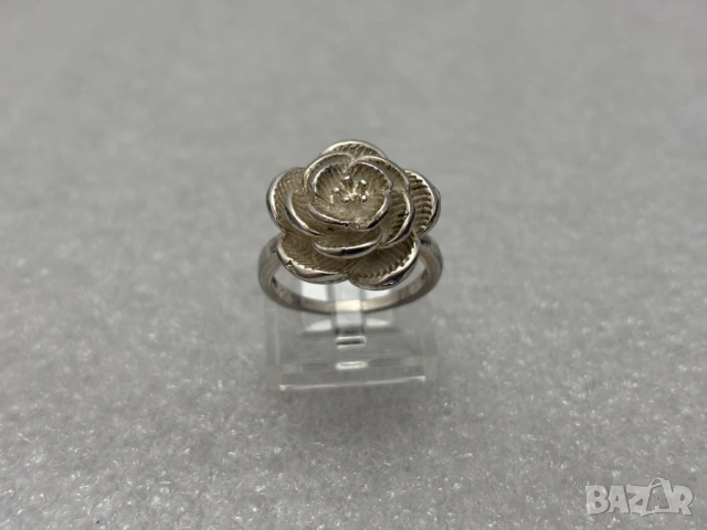 Дамски Сребърен Пръстен (проба 925)- 7,67 грама, снимка 3 - Пръстени - 53511216