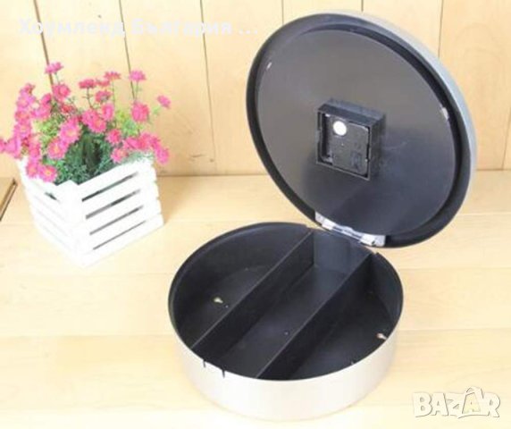 Стенен часовник с тайник тип сейф, снимка 5 - Стенни часовници - 43314208