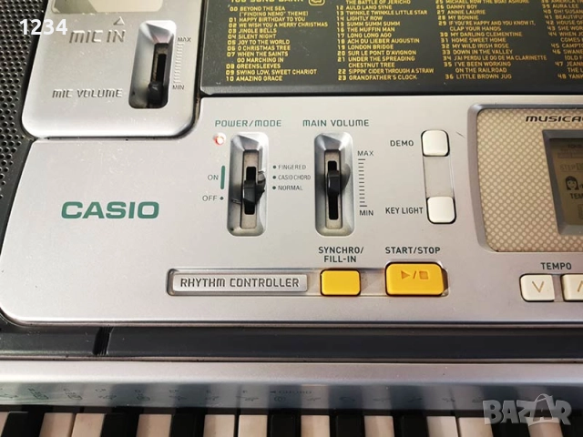 Синтезатор клавир CASIO LK-110 пиао със светещи клавиши и вход за микрофон 5 октави, снимка 5 - Синтезатори - 52638447