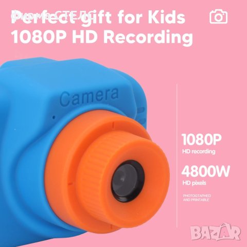 Дигитален детски фотоапарат STELS Q400, Камера за Снимки, Игри, Видео, снимка 7 - Други - 44044550