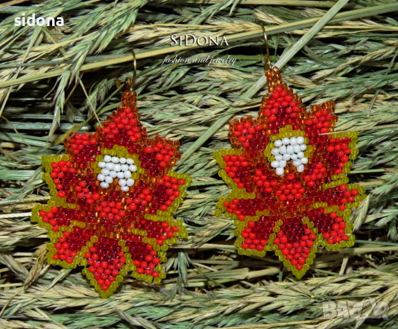 Обеци с мъниста IV, снимка 10 - Обеци - 38012894