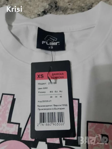 Дамска тениска Flaer, снимка 3 - Тениски - 50669925