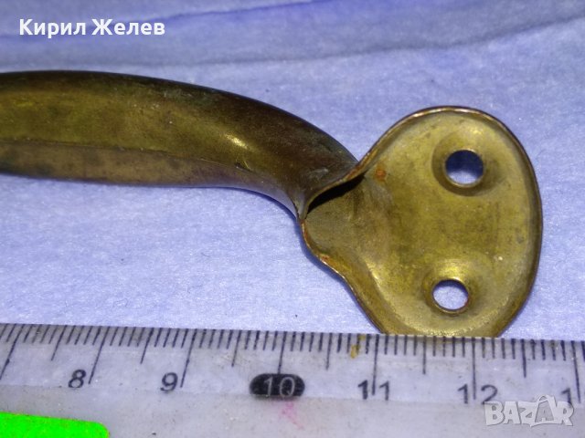 СТАРА МЕСИНГОВА РЕТРО ДРЪЖКА За ЧЕКМЕДЖЕ ШКАФЧЕ ГАРДЕРОБ За ТЕМАТИЧЕН СТАРИНЕН ИНТЕРИОР и Др. 41300, снимка 9 - Антикварни и старинни предмети - 43588064