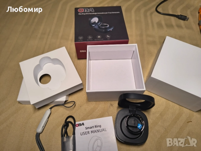 OBA Ring-R10 поколение, NFC четец, Smart Ring, стъпки, разстояние, калории, кардио, качество съня, , снимка 4 - Пръстени - 51521559