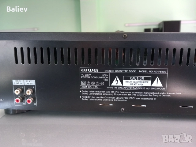 AIWA AD-F550 Stereo Cassette Deck , снимка 7 - Декове - 52956789