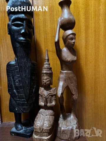 Дървени статуетки, снимка 3 - Статуетки - 51072821