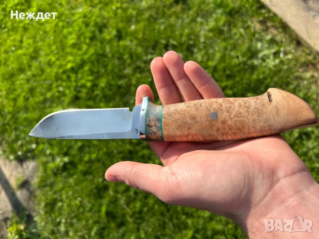 Нож от кована танкова шпилка. , снимка 2 - Ножове - 50518720