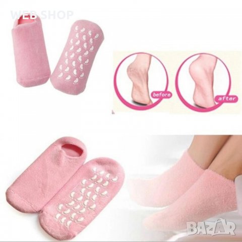 Овлажняващи чорапи против напукани пети Spa Gel, снимка 1