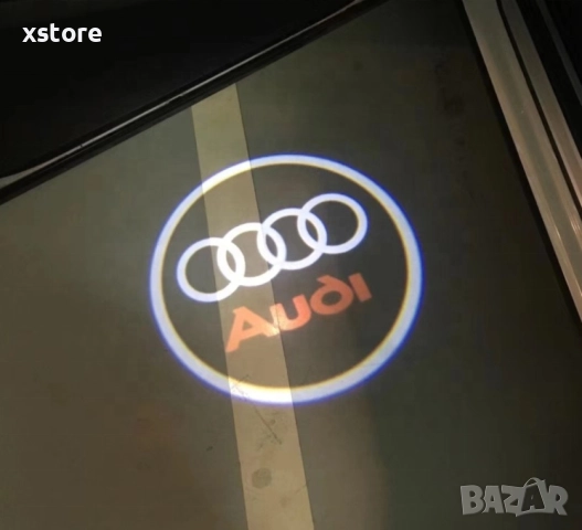 LED лого проектор за врати, 2 бр. M e r c e d e s/ B M W/ V o l k s w a g e n . Работи на батерии, снимка 3 - Аксесоари и консумативи - 52483317