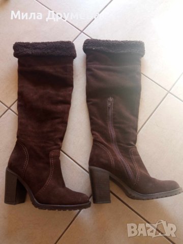 Ботуши от естествен велур, снимка 3 - Дамски ботуши - 43572158