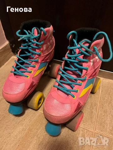 Детски розови кънки