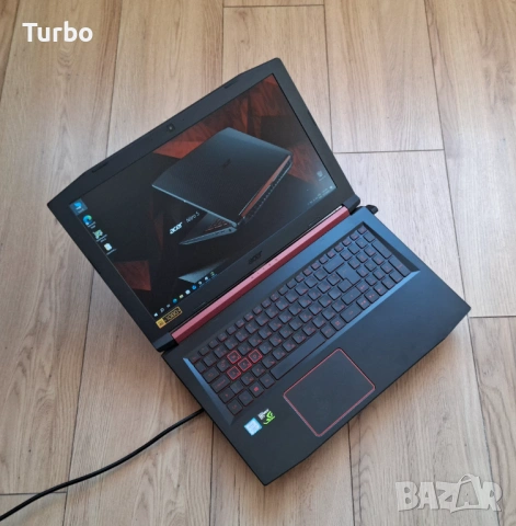 15.6' IPS Acer Nitro 5 Core i7-7700HQ/GTX 1050Ti 4GB GDDR5/16GB/512 SSD, снимка 2 - Лаптопи за игри - 53476807