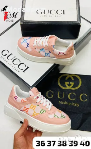 Gucci дамски маратонки Различни цветове, снимка 3 - Маратонки - 48813580