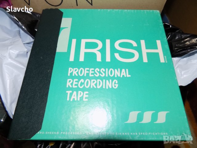 Магнетофонни ролки/ленти - Irish Recording Tape 211 1200' acetate 7"/ Reel green, снимка 2 - Декове - 43683564