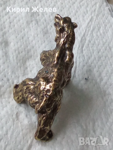 Бронзова фигурка статуетка на тигър 14518, снимка 6 - Антикварни и старинни предмети - 53221096