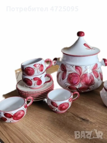 Италиански супник с чаши, снимка 2 - Сервизи - 53534394