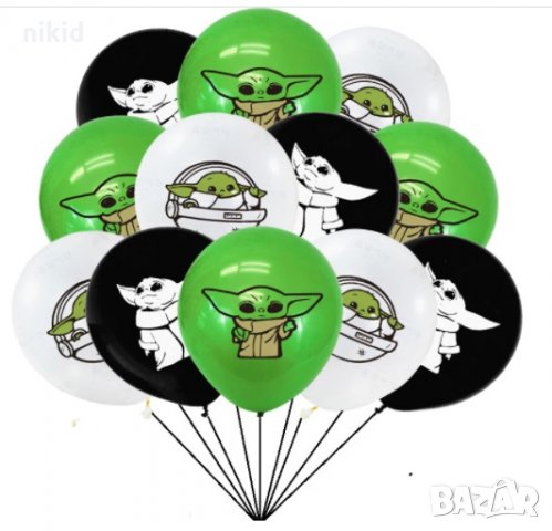 Йода Yoda Star Wars Междузвездни войни Обикновен надуваем латекс латексов балон парти хелий или газ