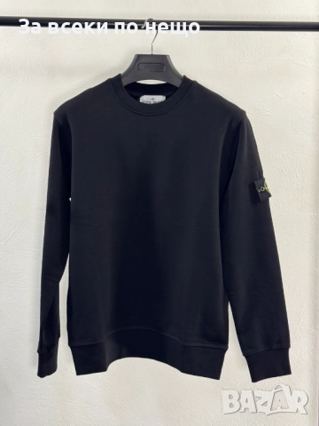 Stone Island Мъжка Черна Блуза С Дълъг Ръкав Код V.B.61